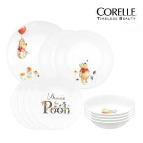 [BIZ][Corelle] 코렐 곰돌이푸 원형 접시세트 11p