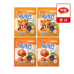 크리스피 순살 2봉+갈릭양념 순살 2봉 세트