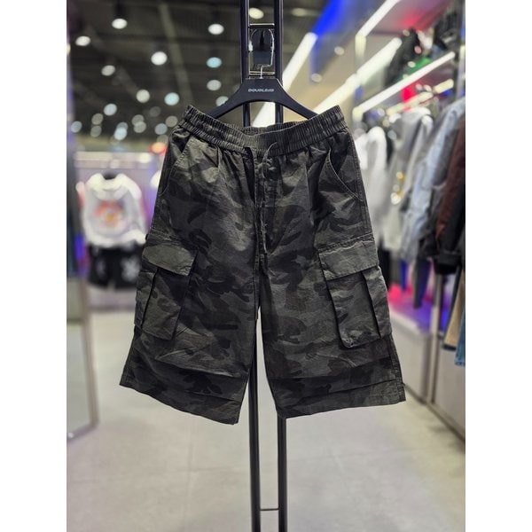 [시흥점] 공용 워싱카모플라주 코튼 버뮤다핏 반바지카키/JHZZ81405KH