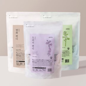 [바라기] 프로폴리스 캔디 파우치 225g 3종 실속세트 [쇼핑백포함]