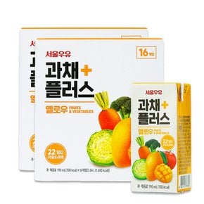 서울우유 과채플러스 옐로우 190ml 32팩