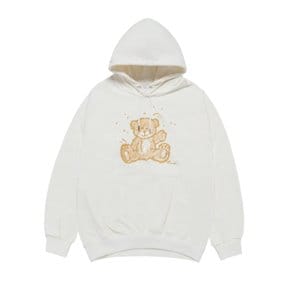 HAND SKETCH BEAR HOODIE 핸드스케치베어 크림