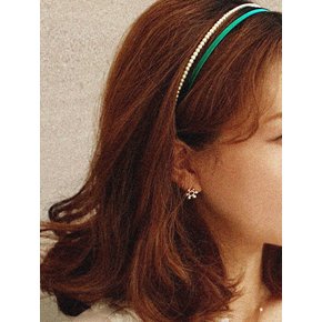 FEMININE DRAW Hairband(진주이중 헤어밴드)