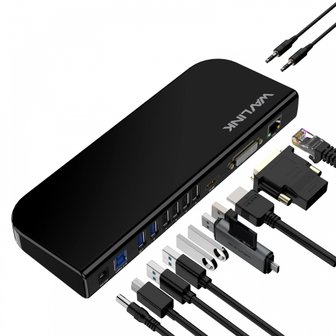  웨이블링크 13-in-1 USB-C 4K30Hz HDMI USB 3.0 맥북 프로 (인텔 M1M22016-2022) 맥북 에어