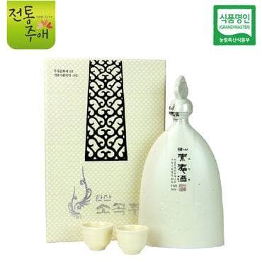  우희열명인 한산소곡주 어주 18도 700ml 잔2 전통주 선물세트