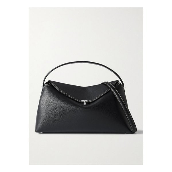 티락 텍스처 가죽 숄더 백 블랙 1647597349544717