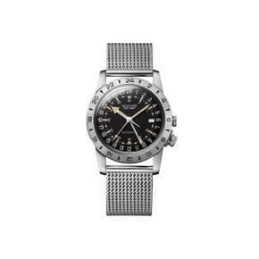 독일 글라이신 시계 Glycine A일루마n Vintage The Chief 40 GMT 블랙 Bracelet 1347682