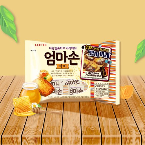 롯데제과 엄마손파이 254g /과자 간식