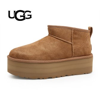 UGG 어그 UGG W 클래식 울트라 미니 플랫폼 체스트넛 (1135092-CHE)