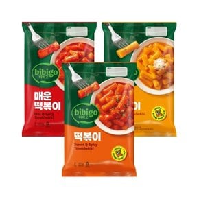 비비고 떡볶이 x3개(오리지널+치즈+스파이시)