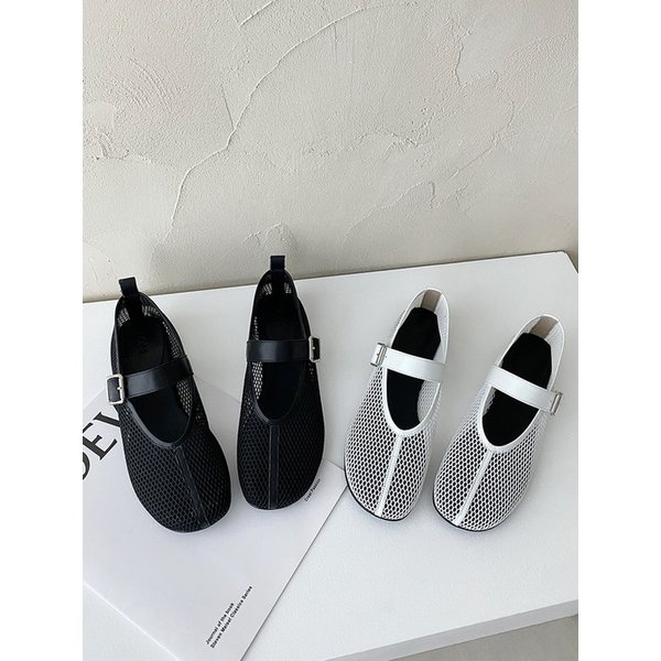 Mesh Mary Jane Sandals flat_2color ODRD24048