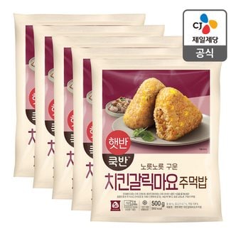 CJ제일제당 [본사배송] 햇반 치킨갈릭마요주먹밥 500G x 5