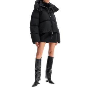 SPORTMAX 여성 short oversized beira down jacket Black