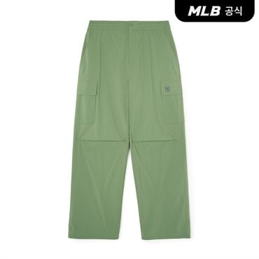 MLB [코리아공식]남성 베이직 고프코어 와이드 카고 팬츠 NY (L.Khaki)