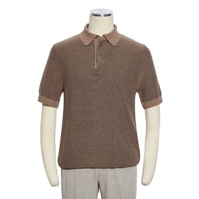 26년 S/S 봄,여름  반팔 데일리 카라니트[브라운]