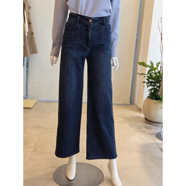 [여주점] [더 아이잗] 여성 기모 세미 와이드핏 데님팬츠 (IRCM8SL851)