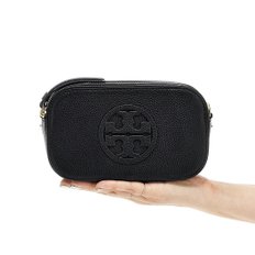 미니 밀러 페블 레더 크로스바디백 145667 001 Tory Burch Mini Miller Crossbody