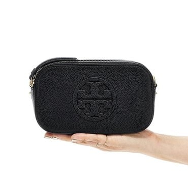 토리버치 미니 밀러 페블 레더 크로스바디백 145667 001 Tory Burch Mini Miller Crossbody