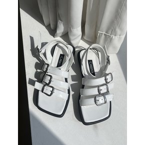 Platform Triple Buckle Sandals