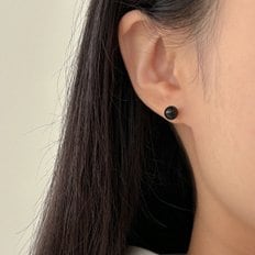 EG357 onyx ball earring