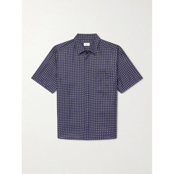 프린트 실크 보일 셔츠 46376663163094142