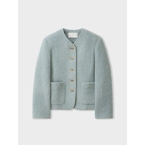 bookle buttoned tweed jacket_mint