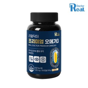 리얼닥터 프리미엄 오메가3  1,100mg×180캡슐 (6개월분) 혈행개선 비타민D