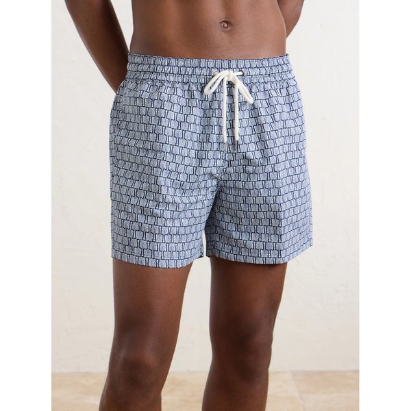 프레스코볼 카리오카 리오 스트레이트 레그 미드 렝스 프린트 스윔 쇼츠 46376663163012961