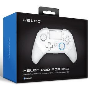 PS4 USB PC 용 HELEC 패드 윈도우 블루투스 컨트롤러 백 버튼 터보 스피커 무선 충전 무선