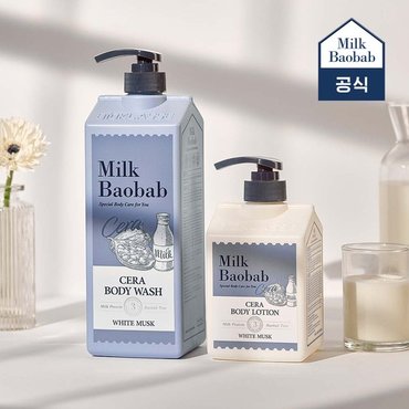 밀크바오밥 세라 바디워시 1200ml+바디로션 600ml