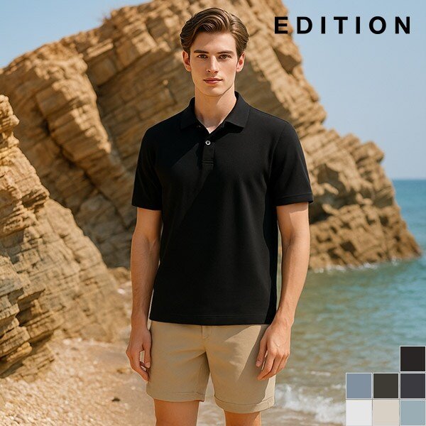 [에디션] 쿨텐션 반팔 카라 티셔츠 (NED2TT1903)