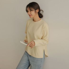 라언 핀턱 언발 사이드 트임 티_P420535432