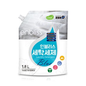 일반드럼 겸용 베이킹소다 세탁세제 블루 1.8L (리필)