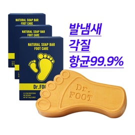 제이제이바이오 Dr.FOOT 닥터풋 허브 발비누 110g 3개 /  발냄새 각질 항균 아마존풋케어 / 미국FDA인증