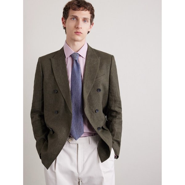 샤르베 8.5cm 자수 실크 자카드 넥타이 46376663162965301