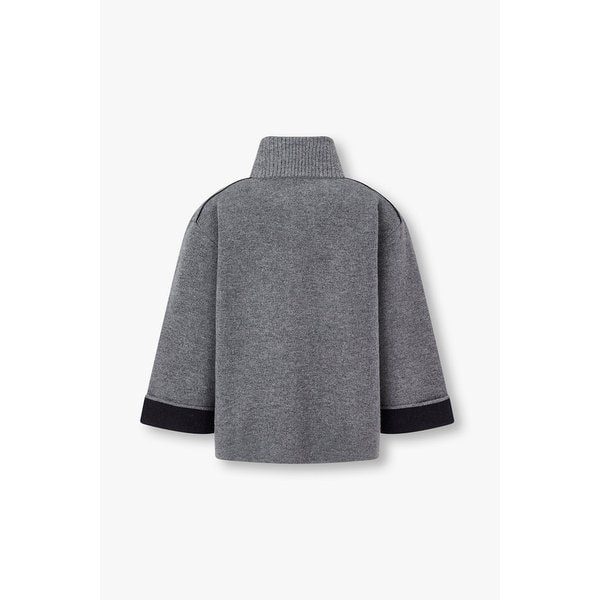 울 니트 하이넥 집업 IA15446010173