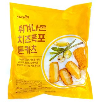  선진FS 튀겨 나온 치즈폭포 돈카츠 1050g(105g x 10개) 치즈 돈까스