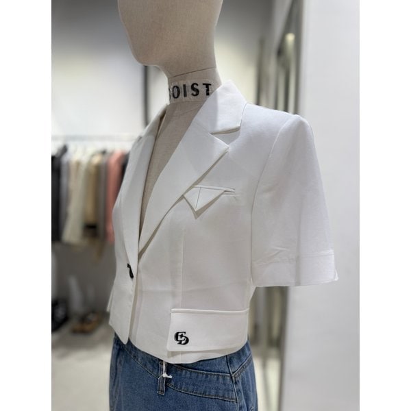 [여주점] 포켓 디테일 싱글 버튼 반소매 자켓 ER2WJ466