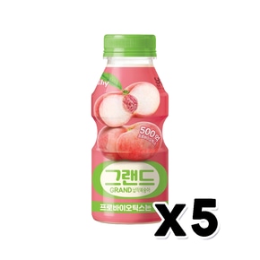 유어스 야쿠르트 그랜드 납작복숭아 대용량요구르트 280ml x 5개