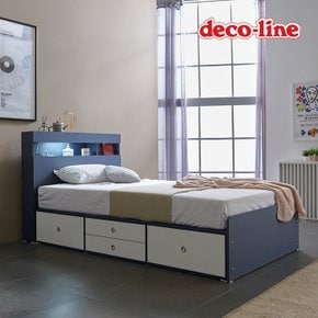 코넬 피카 LED 수납 침대 프레임 SS DKN064C