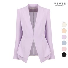 VIVID 여성 파스텔 노카라 정장자켓