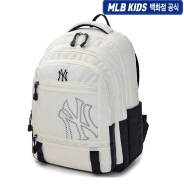 MLB키즈 [백화점공식] 25N 베이직 3LAYER 메쉬 포켓 책가방  7ABKB065N-50CRS