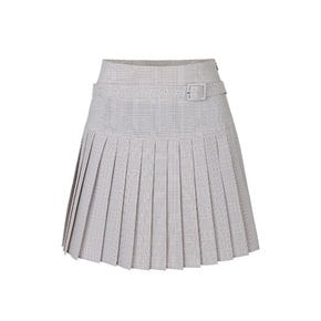 STACEY BELTED PLEATED SKIRT_Grey Pink