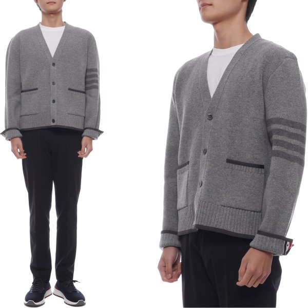 [부산점] 25FW 남성 밀라노 스티치 울 가디건 (MKC608A Y1029 055 25F)