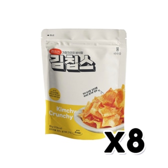  김칩스 바삭바삭 김치전맛 간식안주 40g x 8개