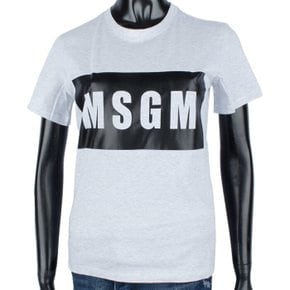 이월 MSGM 여성 박스로고 반팔티 2541MDM95 184738 94 2541MDM9518473894