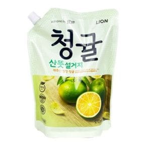 청귤 산뜻 설거지 리필 970ml 주방세제 - O