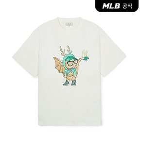 [코리아공식]뉴이어 드래곤 오버핏 반팔 티셔츠 NY (Cream)