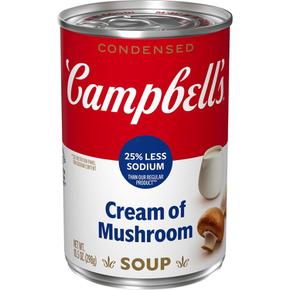 [해외직구] Campbells 캠벨스 농축 25% 저염 버섯 크림 스프 298g 4팩