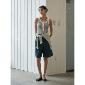 Cotton Bermuda Pants_Navy